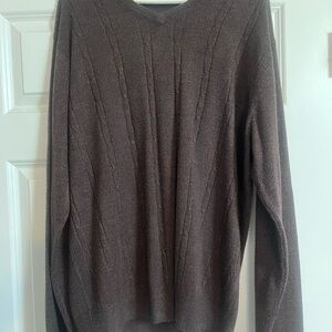 Dockers Men's Dark Brown Crewneck Sweater Size XL